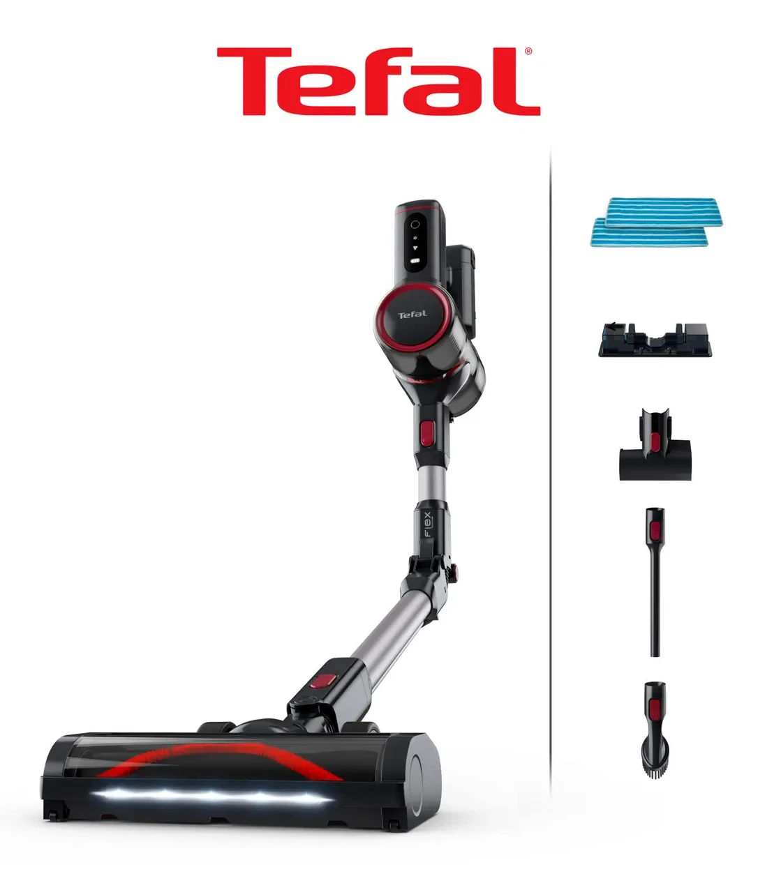 TEFAL TY6T90TR X-Force Flex 8.60 Max Aqua 45 Air Watt Dikey Süpürge