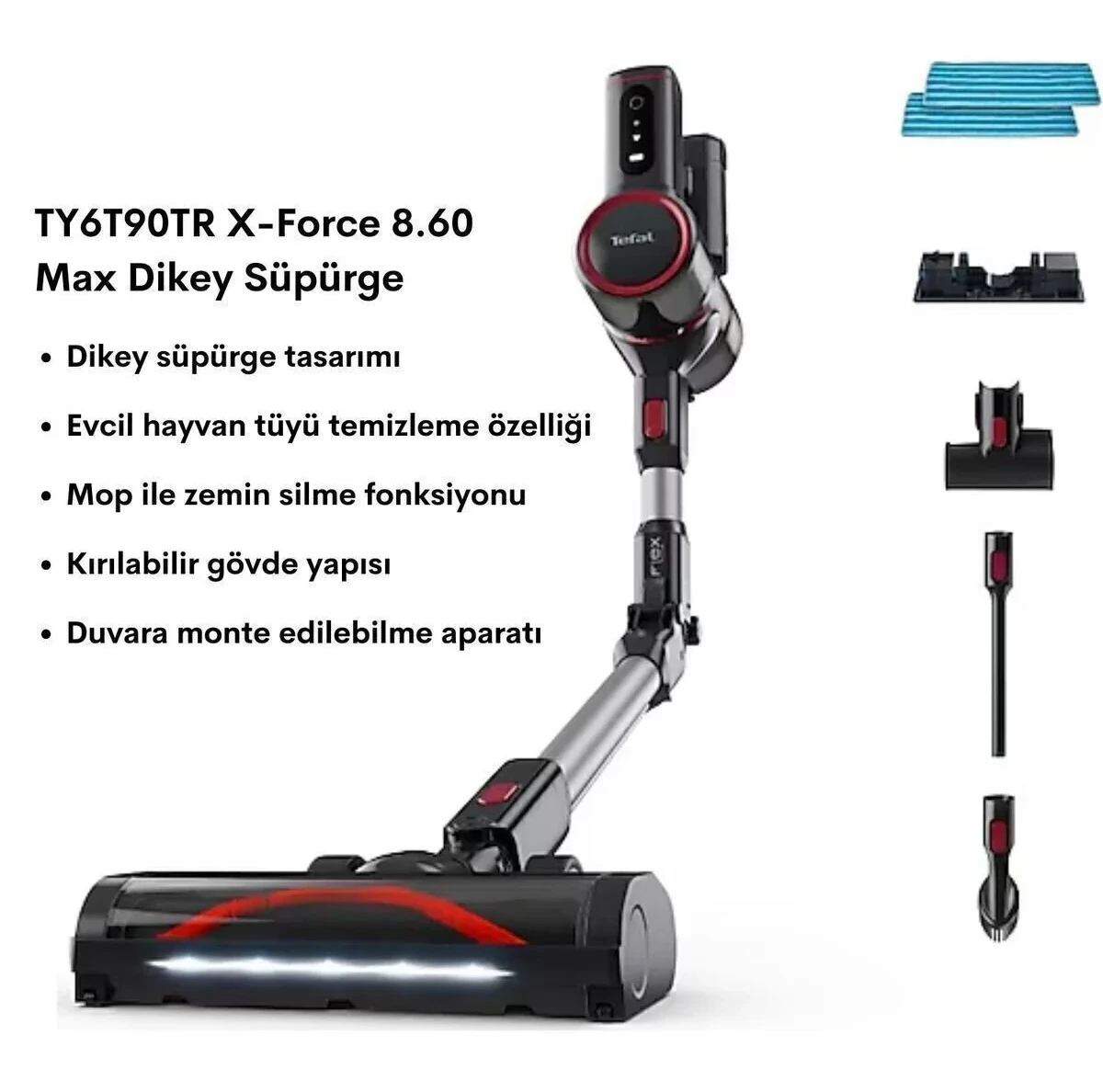TEFAL X-Force Flex 8.60 Max Dikey Süpürge