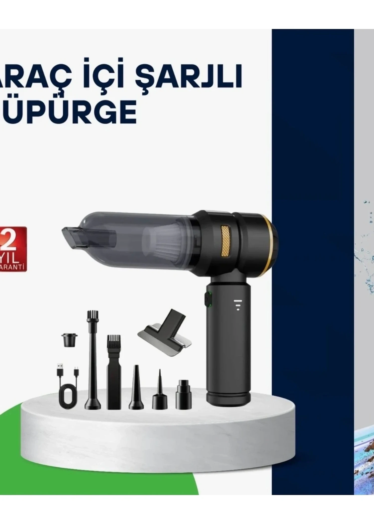 Teknolojik Kablosuz Şarjlı Araç İçi ve Küçük Alanlar İçin Güçlü