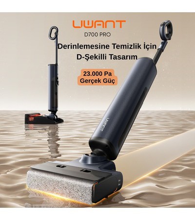 Uwant D700 Pro Islak & Kuru Otomatik Dikey Süpürge