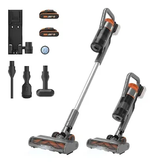 Worx WX038 20V 105 W Çift Akülü Kömürsüz Siklonik Sistem Dikey Süpürge