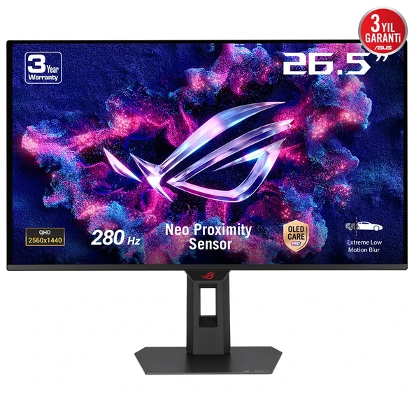 26.5 Asus ROG Strix Oled XG27ACDMS 280HZ 0.03MS Adaptıve Sync Pıvot Monitör