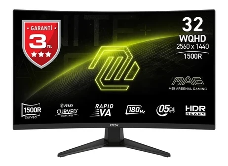 31.5″ MAG 321CQF E18 2560×1440 (Wqhd) 16:9 Curve 1500R Rapıd VA Monitör