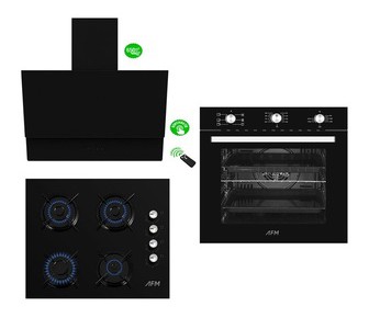 Afm Tech Turmalin Plus FM7600B-FM2200B-FM3400B 3’lü Kumandalı Ankastre Set