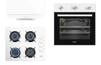 Afm Tech Zirkon FM7301W-FM2201W-FM3301W 3’lü Cam Ankastre Set