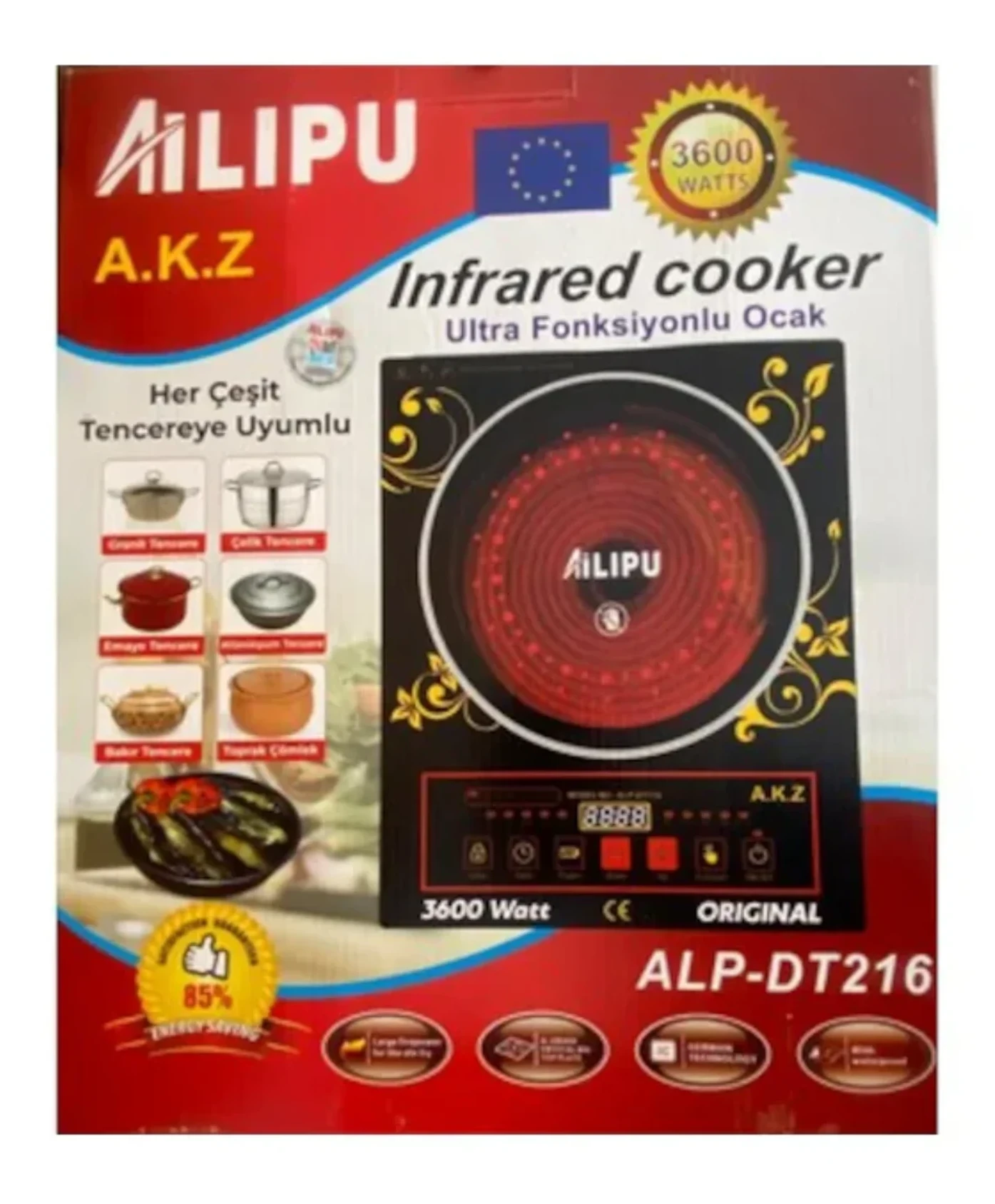 Ailipu ALP-DT216 3600 W Lazer Ocak