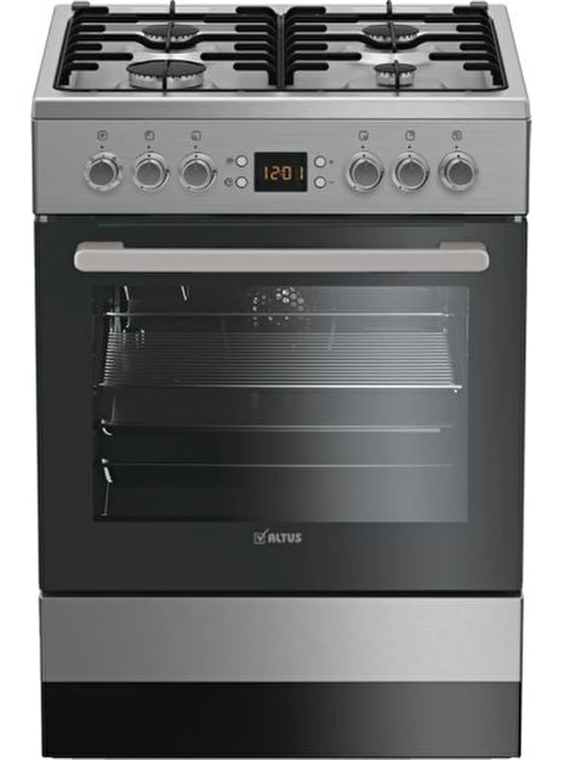 Altus AL 585 GTI 65 L Multifonksiyonel Dijital Inox Ocaklı Fırın
