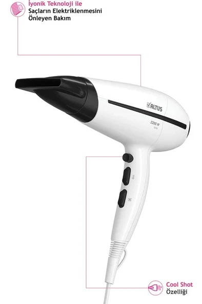 Altus Al 7044 S İyonik Saç Kurutma Makinesi 2200 W Güçlü Hız Ayarı