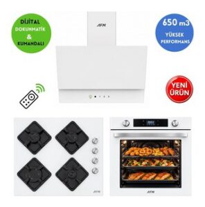 Alveus AFM Serisi Eg-38 Cam Turbo + Soğutma Dijital Dokunmatik Ankastre Set