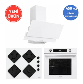 Alveus Afm Serisi Fc-74 Cam Turbo+soğutma Dijital Dokunmatik Ankastre Set