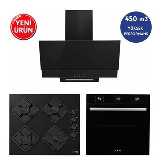 Alveus AFM Serisi Fue-07 Cam Turbo + Soğutma 3’Lü Ankastre Set Fırın