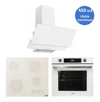 Alveus Afm Serisi Loreo Vitro FM3301W + V6-05 + FM7701 Ankastre Set
