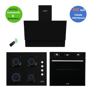 Alveus Afm Serisi Mareo Turbolu Cam Dijital FM7700 + FM2200 Ankastre Set