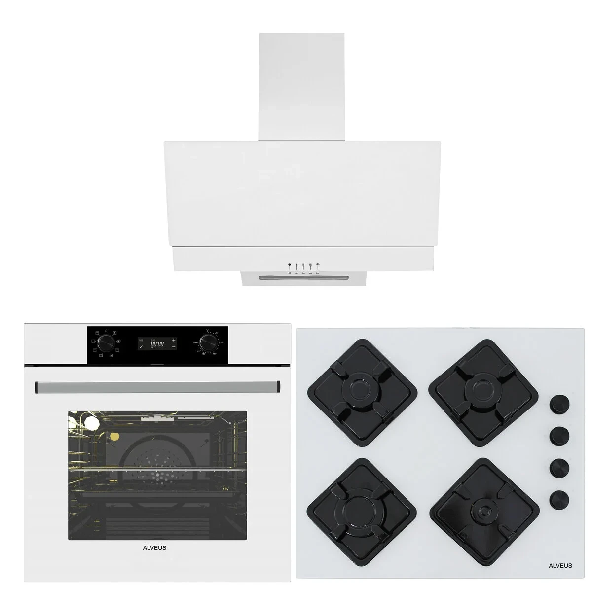 Alveus Baker 3’lü Ankastre Set [f17-gls640-mfa627]