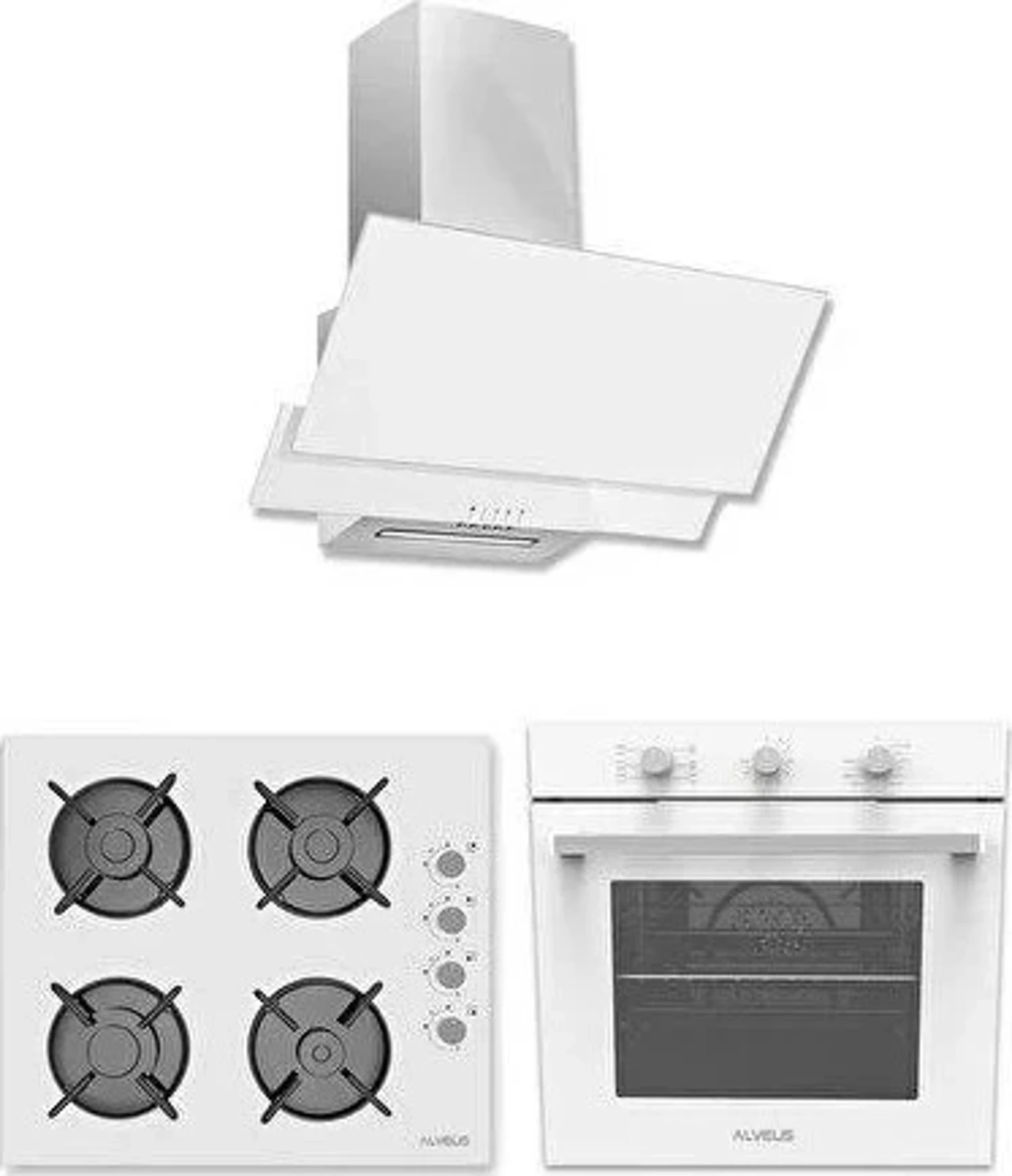 Alveus Ecoplus 3’lü Ankastre Set Turbo Fanlı