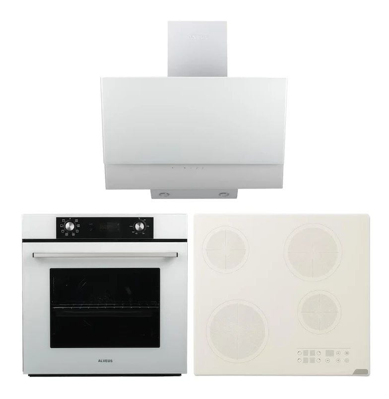 Alveus Elegance Elektrikli 3’lü Cam Dijital Ankastre Set