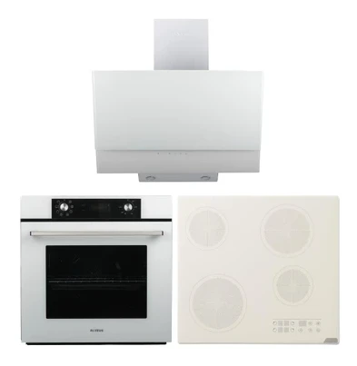 Alveus Elegance Elektrikli 3’lü Cam Dijital Ankastre Set