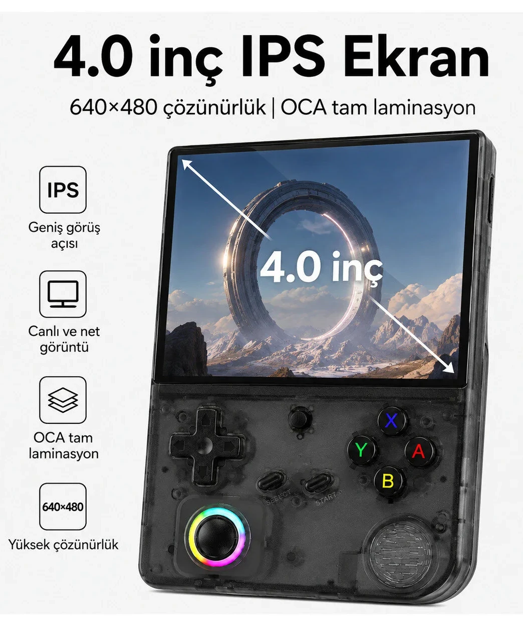 ANBERNIC RG 40XXV Taşınabilir El Oyun Konsolu