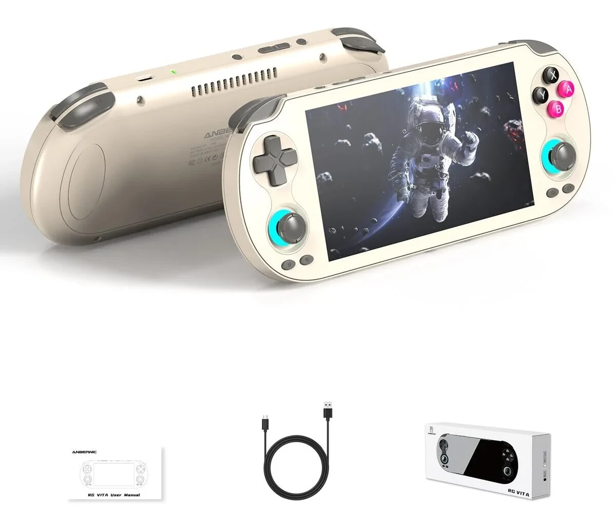 ANBERNIC RG VITA Retro Oyun Konsolu RAM Android 12 WiFi Bluetooth IPS