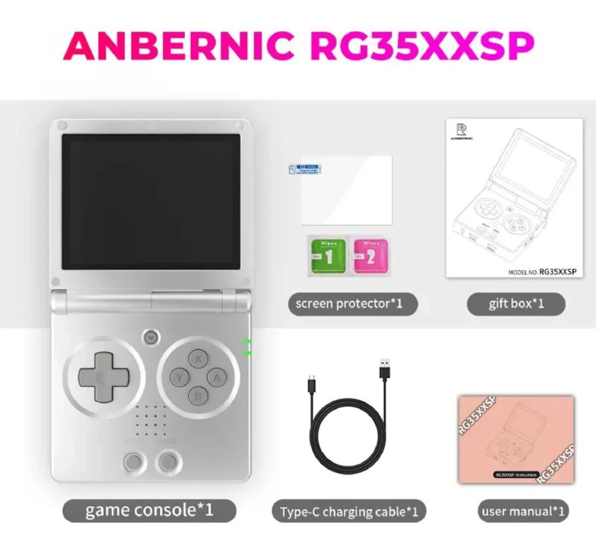 ANBERNIC RG35XXSP Katlanabilir Retro El Oyun Konsolu