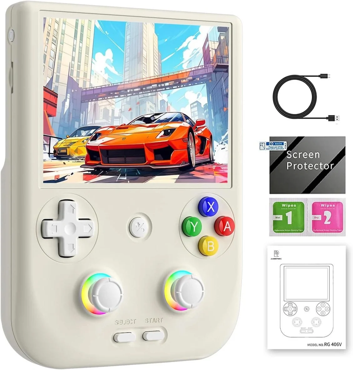 ANBERNIC RG406V Retro Oyun Konsolu Android 13 RAM 4” IPS Ekran WiFi