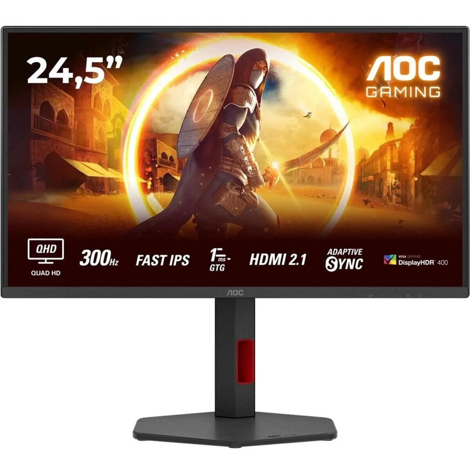 AOC 24.5″ Q25G4SR 0.3ms 300Hz HDMI,DisplayPort Fast IPS 2K Gaming Monitör