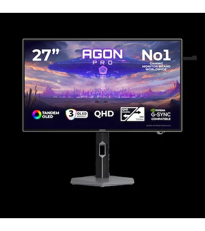 Aoc 26.5″ Agon Pro Agp277qkdc 540hz 0.03ms Adaptivesync Woled Qhd Monitör