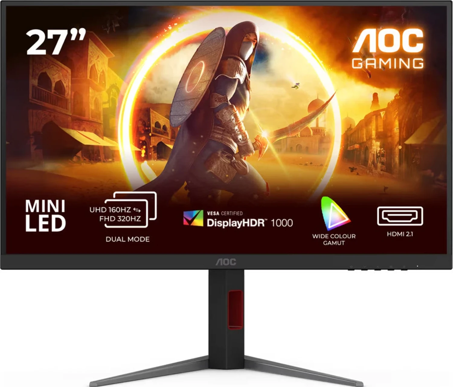 AOC 27″ U27G4XM 1ms 160hz DisplayPort HDMI G-Sync Mini LED Fast IPS Monitör