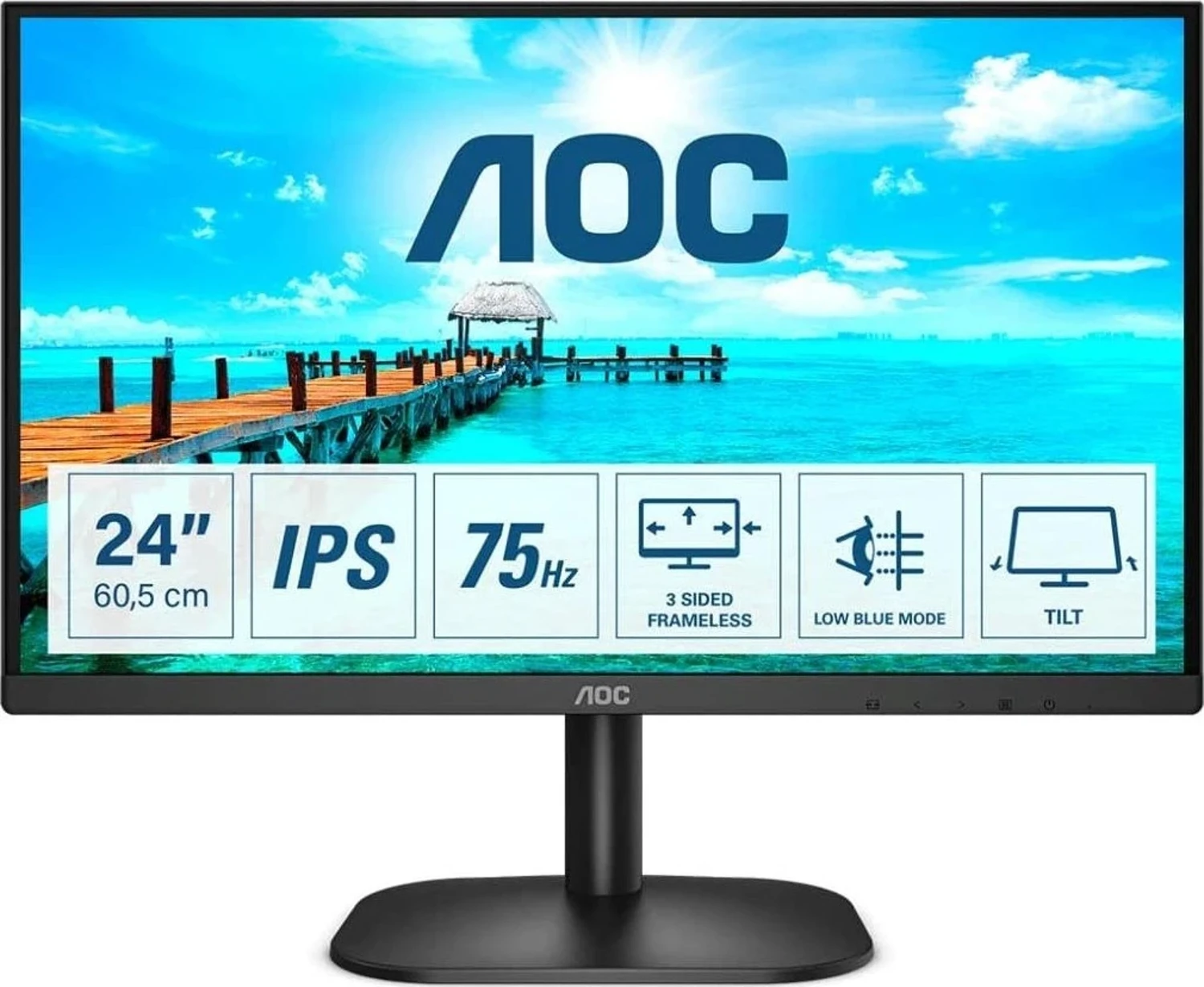 AOC 27″ VA 27B2QAM 4MS 75Hz HDMI Gaming Monitör (1920 X 1080)
