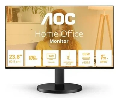 AOC 27B3CF2 27″ 100Hz 1ms 65W USB-C Yükseklik Ayarlı IPS Ofis Monitörü