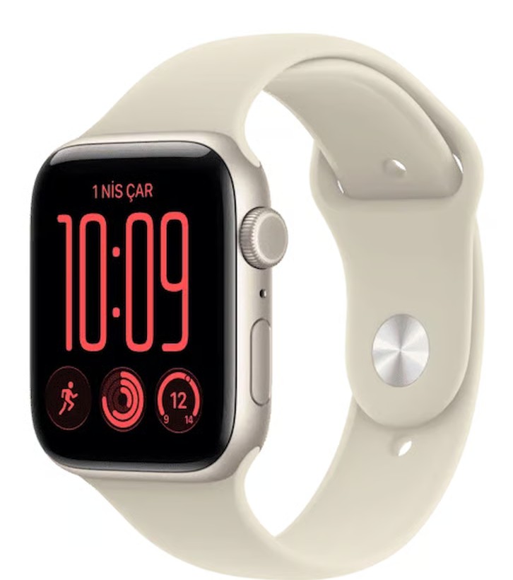 APPLE MJLC4TU/A Watch SE 3 GPS + Cellular 40 mm Alüminyum Kasa ve Kum Spor Kordon – S/M