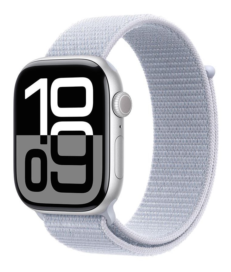 Apple Watch Series 10 GPS 42mm Aluminium Case with Plum Sport Loop