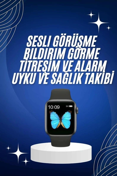 Arama Cevaplayabilen Akıllı Saat Bluetooth Bağlantılı Sosyal Medya