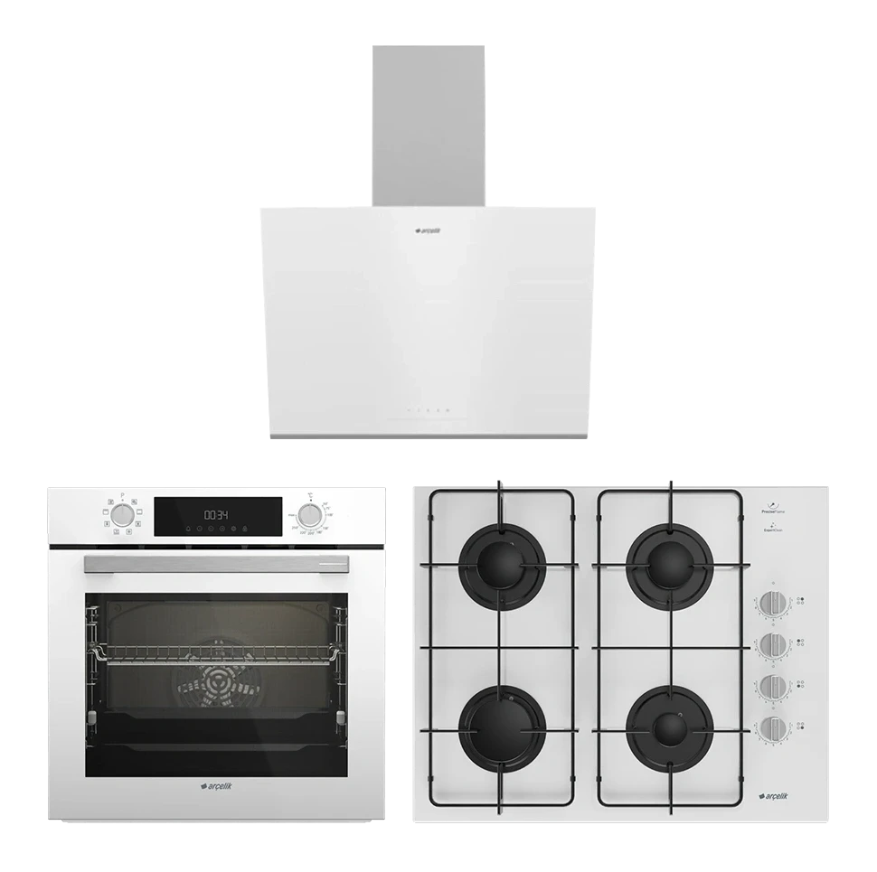 Arçelik Smart AFC 341 B + ADE 606 – 2 + OCD D 651-2 EKB Ankastre Set