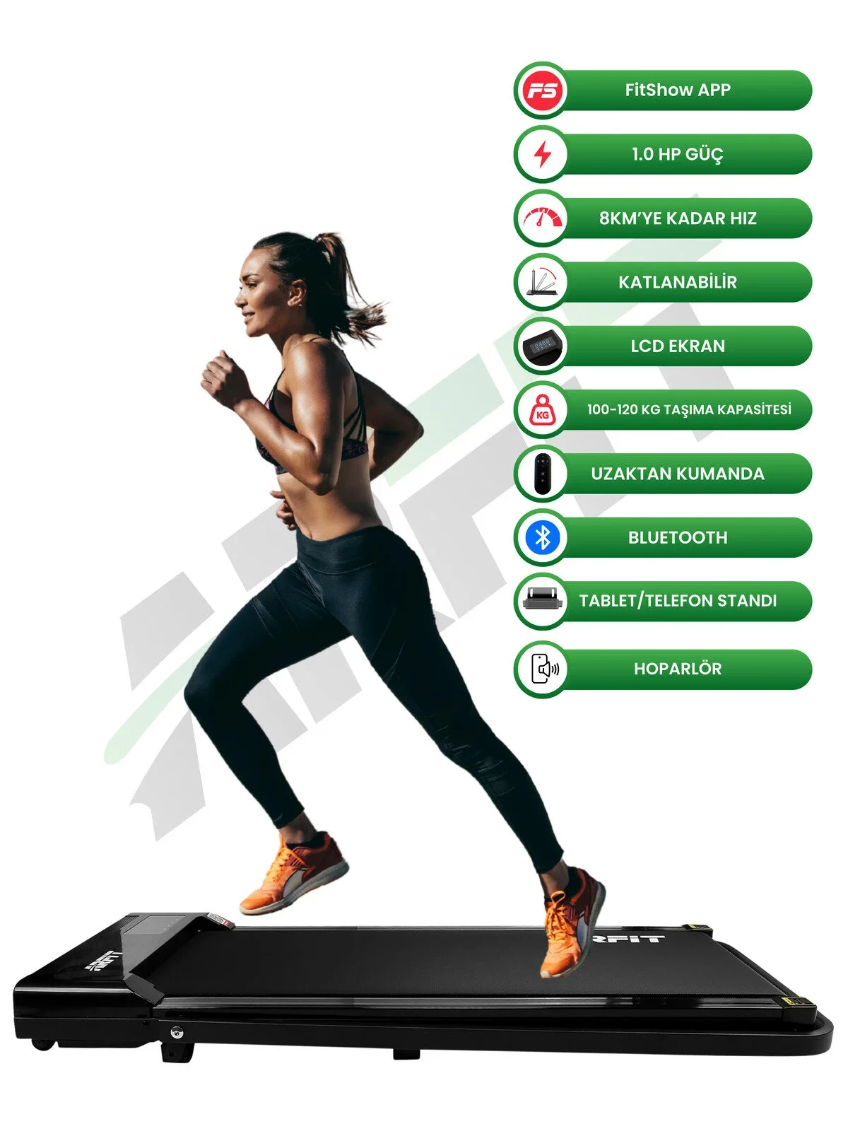 arfit Katlanabilir Koşu Bandı/Yürüme Bandı