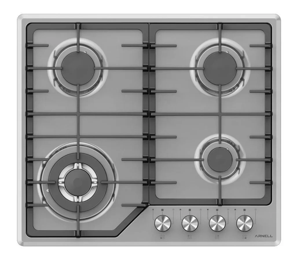 Arnell 640-fl-wok Wokgözlü Gaz Emniyetli Döküm Izgaralı Inox Ocak