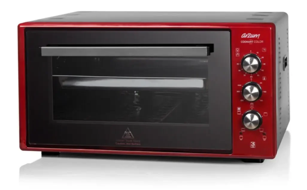 Arzum Cookart Camlı Nar Rengi Fırın 50 lt Ar2034