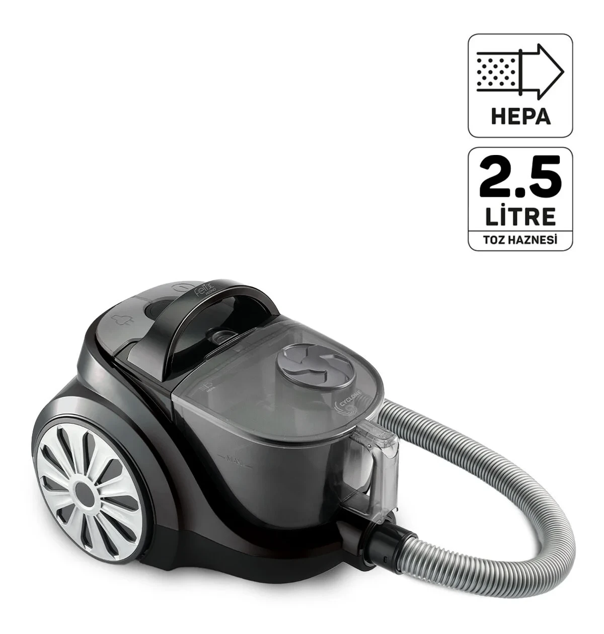 Arzum FL493 Felix Pegno Cyclone Filtreli 2,5 lt Toz Torbasız