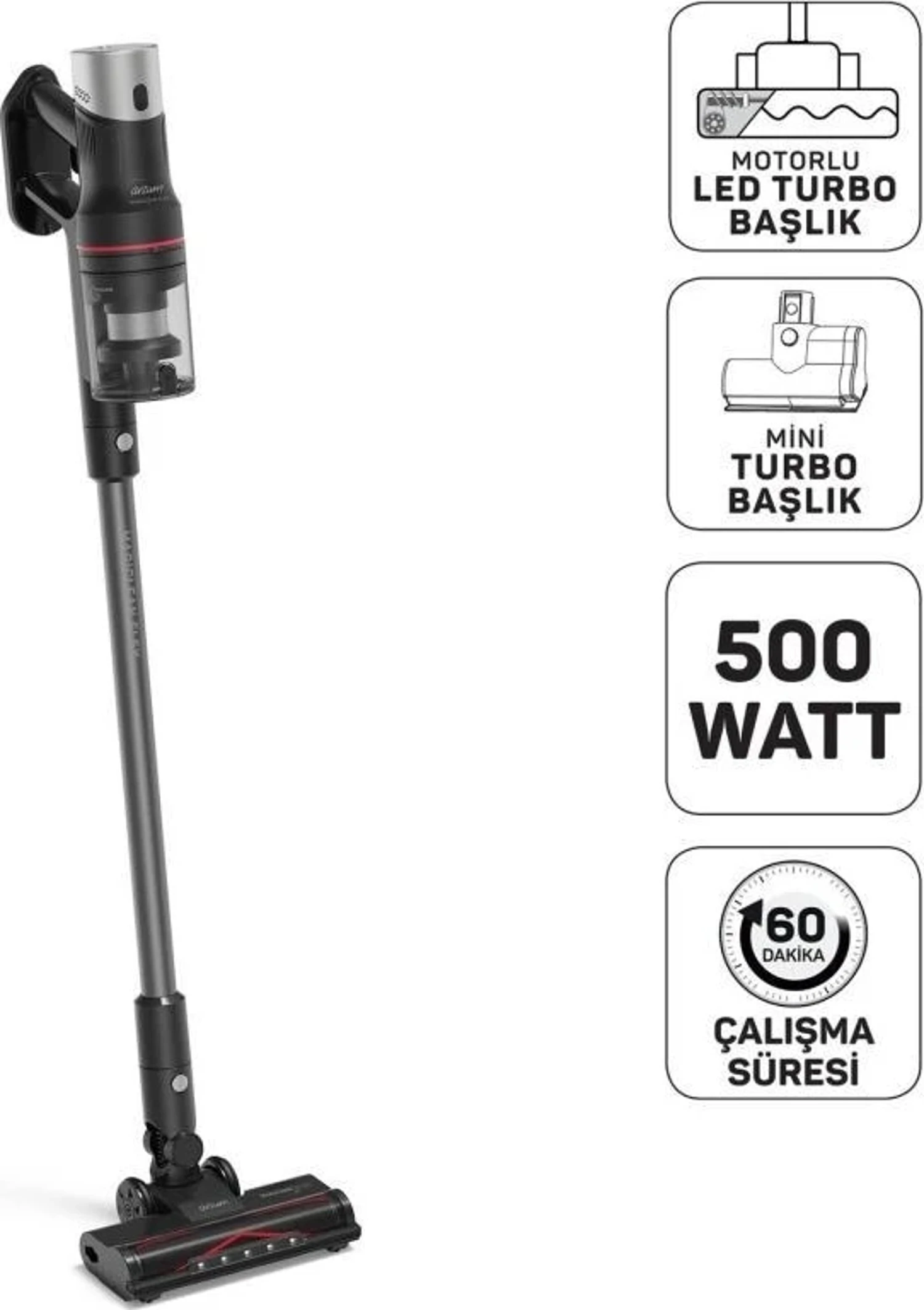 Arzum MagiClean Flex Dikey Şarjlı Süpürge – AR4209