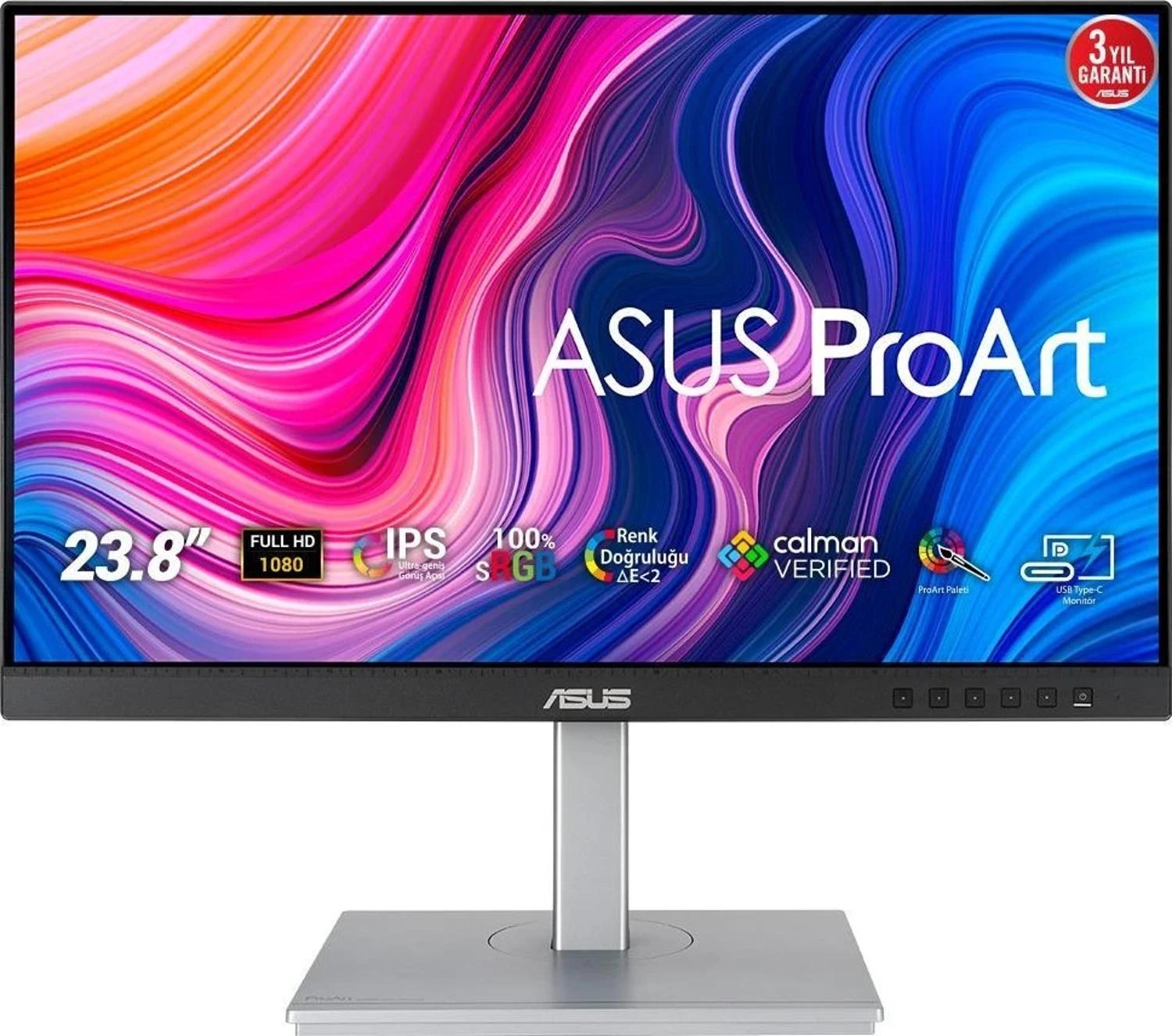 Asus 23.8″ PA247CV 1920X1080 5Ms 75Hz Dp Hdmi Ips Full Hd Monitör