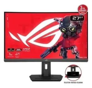 Asus 27″ Fast Va Rog Strıx XG27WCMS 1ms 280HZ Hdmı-Dp Pıvot Kavıslı Monitör