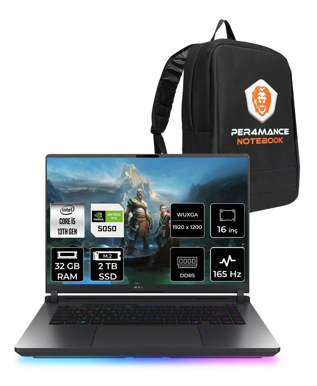 ASUS Rog Strix G16 i5 13450HX SSD RTX5050/ 165Hz 16