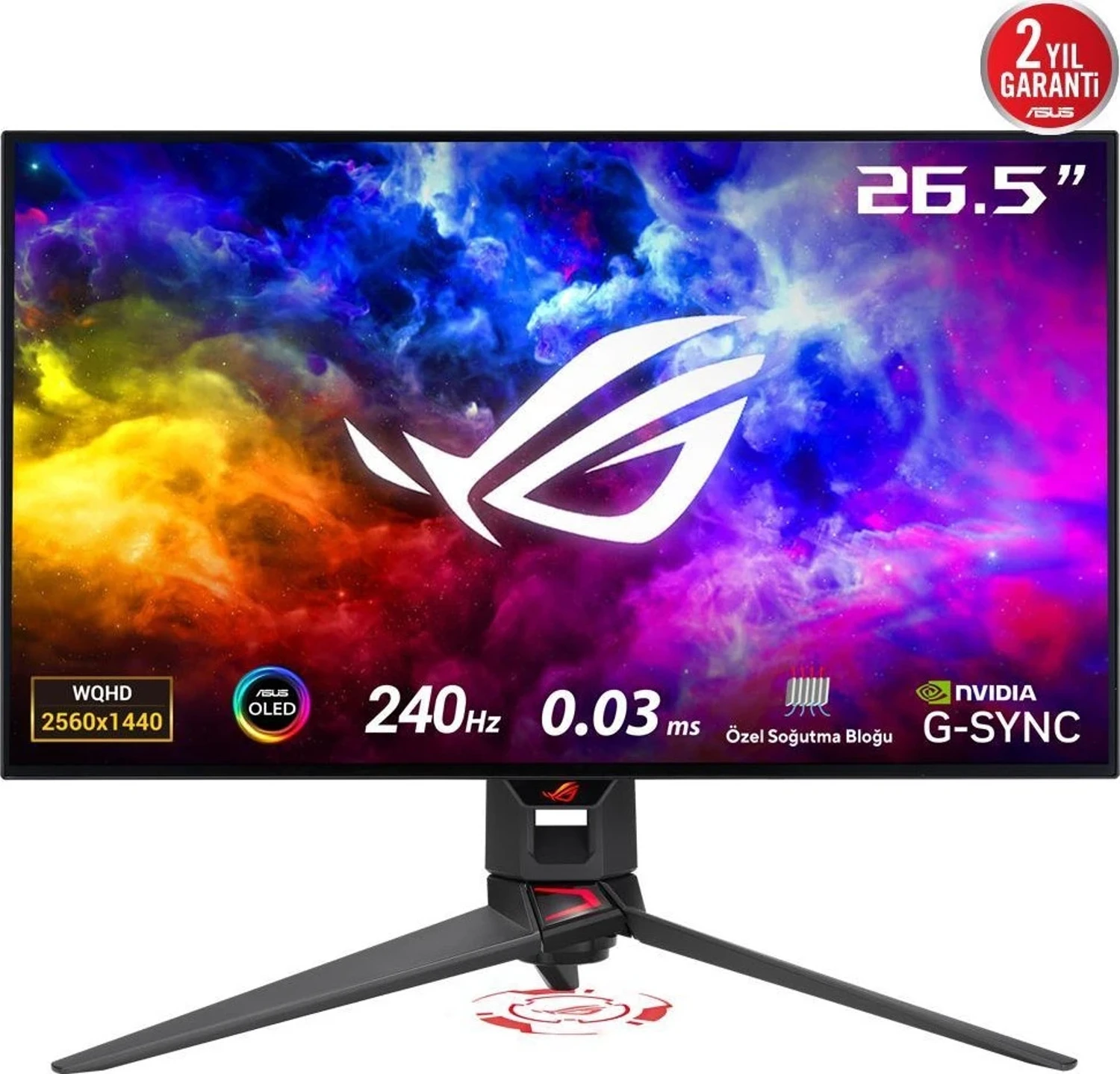 Asus ROG SWIFT PG27AQDM 26.5″ 240Hz OLED WQHD Gaming Monitör