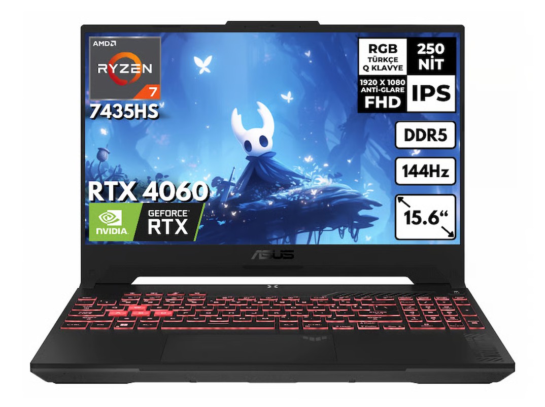 Asus TUF Gaming A15 Ryzen-7 7435HS 16-GBDDR5 SSD RTX4060 ( -115W)