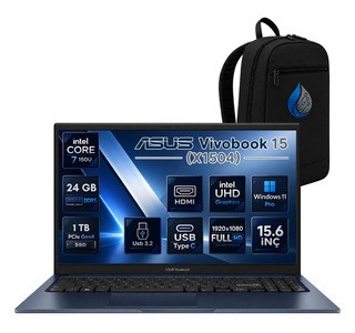 Asus VivoBook 15 X1504VA-BQ5456RNP15 Core 7 150U SSD Dizüstü Bilgisayar