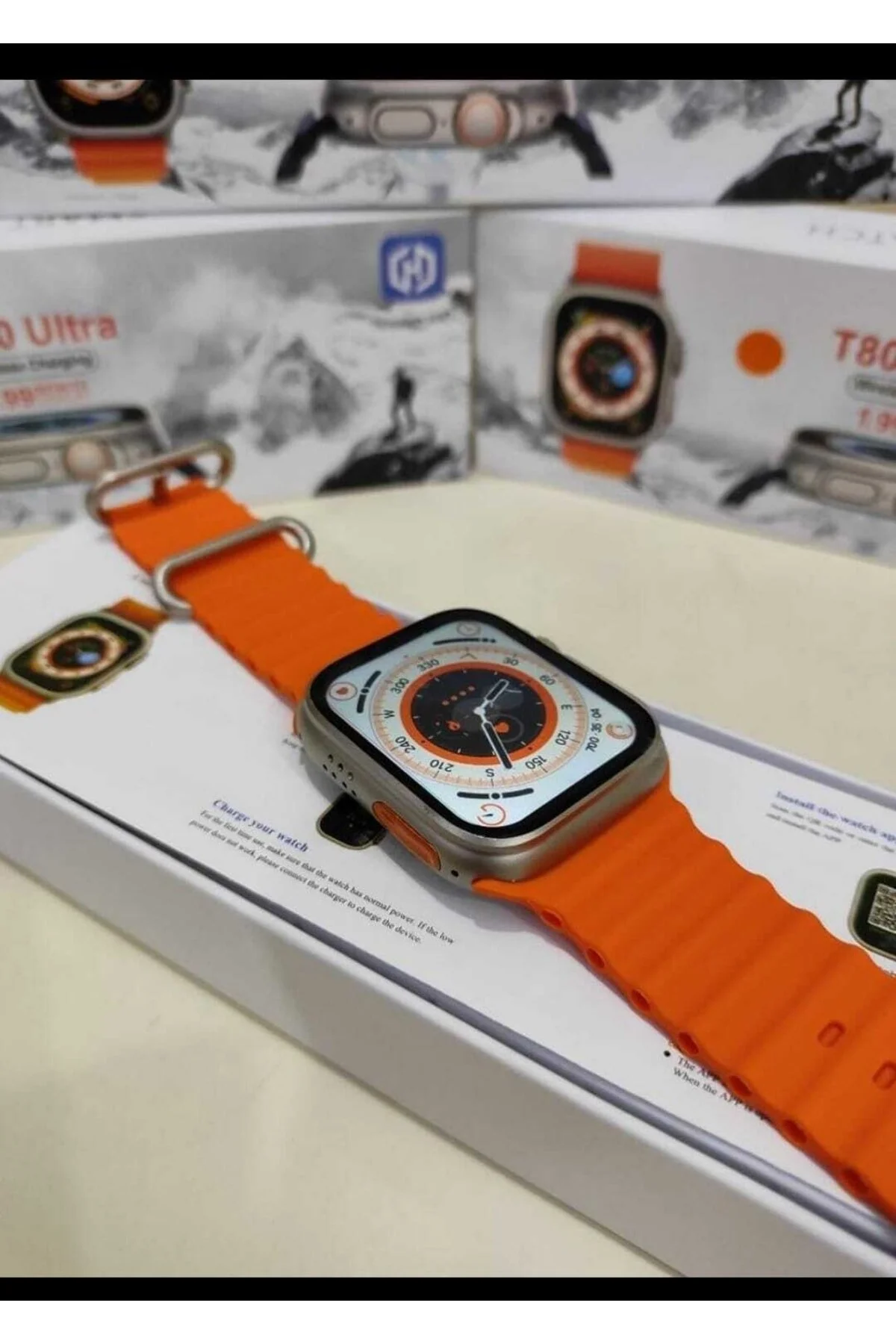 AVCI TEKNOLOJİ Watch 8 T800 Ultra Akıllı Saat 1.99 Inç Ekran 3 Tuş Aktif