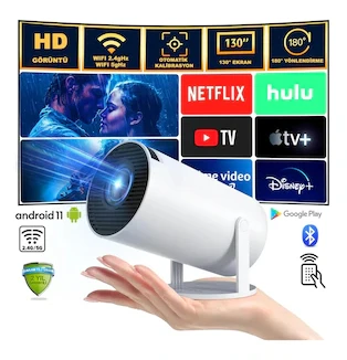 Azeq Hy300 Pro Projeksiyon Makinesi Led Projeksiyon Taşınabilir