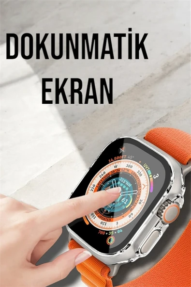 Bağlantılı 49Mm Dokunmatik Akıllı Saat Spor Takip Özellikli