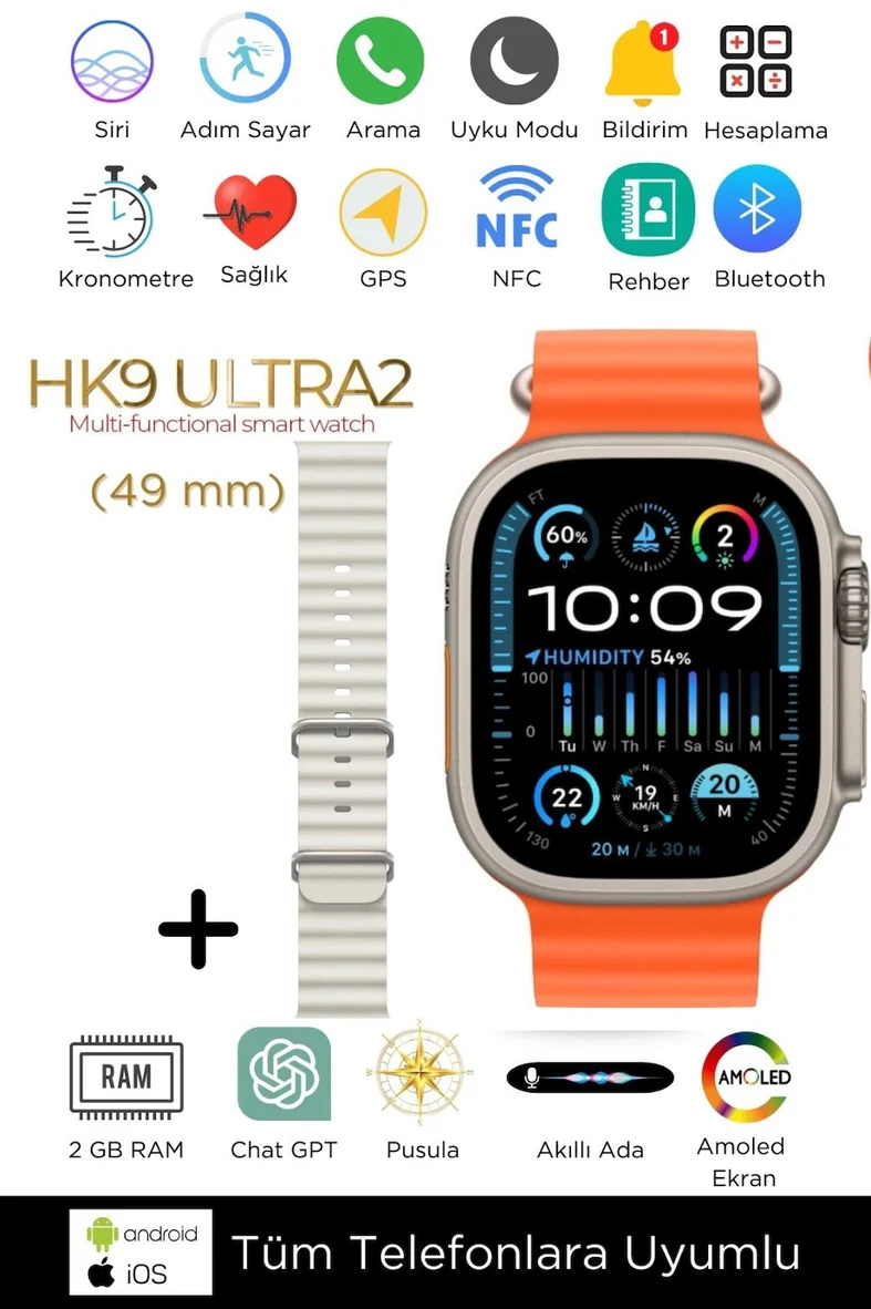 Bakeey HK9 Ultra 2 Akıllı Saat
