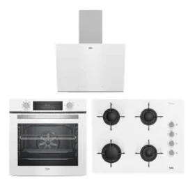 Beko Cam Buhar Destekli 3 Lü Ankastre Set BFC 430 B + BOCD T 6510 EB